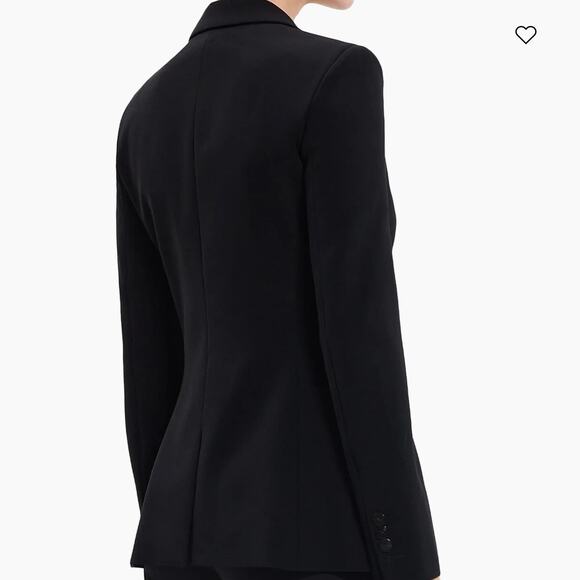 Theory Women's Staple Classic Career Wool Blend Blazer Size 10 Black - Picture 6 of 16